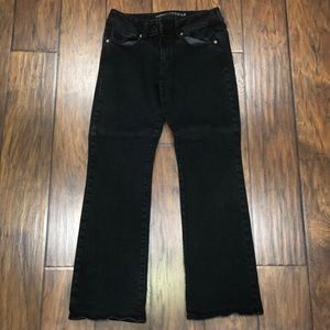 American Eagle Black Kick Boot Stretch Jeans
